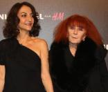 Nathalie et Sonia Rykiel à la soirée de lancement de la collection Sonia Rykiel pour H&M le 1/12/09 au Grand Palais à Paris