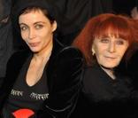 Emmanuelle Béart et Sonia Rykiel à la soirée de lancement de la collection Sonia Rykiel pour H&M le 1/12/09 au Grand Palais à Paris