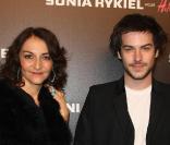 Nathalie Rykiel et Marc-André Grondin à la soirée de lancement de la collection Sonia Rykiel pour H&M le 1/12/09 au Grand Palais à Paris