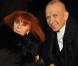 Sonia Rykiel et son ami Jean-Paul Gaultier à la soirée de lancement de la collection Sonia Rykiel pour H&amp;M le 1/12/09 au Grand Palais à Paris