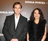 Nathalie Rykiel, Margareta Van Den Bosh, Karl Johan Persson à la soirée de lancement de la collection Sonia Rykiel pour H&M le 1/12/09 au Grand Palais à Paris