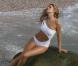 Doutzen Kroes lors d'un shooting pour Victoria's Secret, Ã Saint-Barth'.