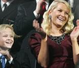 Le jeune Marius Borg, fils de la princesse Mette-Marit et beau-fils du prince héritier de Haakon de Norvège, a adoré le concert pour le Nobel de la paix, le 11 décembre 2009