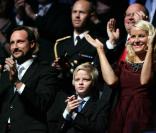 Le jeune Marius Borg, fils de la princesse Mette-Marit et beau-fils du prince héritier de Haakon de Norvège, a adoré le concert pour le Nobel de la paix, le 11 décembre 2009
