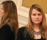 Natascha Kampusch présente le documentaire  3 096 jours de captivité  à Hambourg, en Allemagne, le 14 décembre 2009.