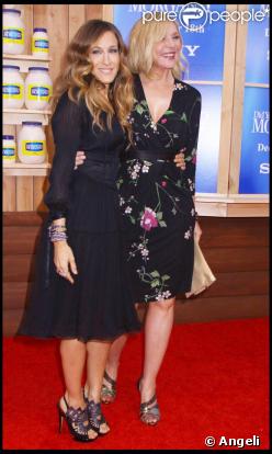Sarah Jessica Parker et sa comparse Kim Cattrall, figures emblématiques de  Sex and the City , lundi 14 décembre, à l'avant-première new-yorkaise du film  Did you hear about the Morgans ? .