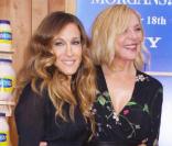 Sarah Jessica Parker et sa comparse Kim Cattrall, figures emblématiques de  Sex and the City , lundi 14 décembre, à l'avant-première new-yorkaise du film  Did you hear about the Morgans ? .