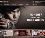 Capture d'écran de la page internet du site Tag Heuer