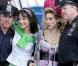 Les quatre New-Yorkaises sur le tournage de Sex and The City 2