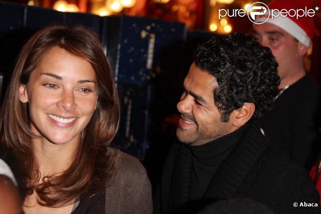 Jamel Debbouze et Melissa Theuriau au Noël du Secours Populaire au Cirque d'Hiver le 23/12/09