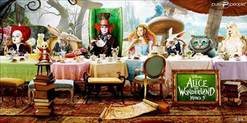Des images d' Alice au Pays des Merveilles , de Tim Burton.