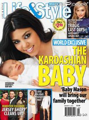 Kourtney Kardashian vous présente son petit bout d'chou Mason Dash Disick en couverture de Life & Style