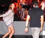 Miranda Kerr et Orlando Bloom, à l'occasion du réveillon du jour de l'an donné par Roman Abramovich dans sa villa de Saint-Barthelemy, le 31 décembre 2009.