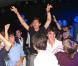 Orlando Bloom se lâche, à l'occasion du réveillon du jour de l'an donné par Roman Abramovich dans sa villa de Saint-Barthelemy, le 31 décembre 2009.