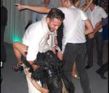 Grosse ambiance à l'occasion du réveillon du jour de l'an donné par Roman Abramovich dans sa villa de Saint-Barthelemy, le 31 décembre 2009.