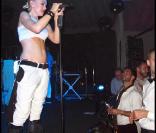 Gwen Stefani en concert privé, à l'occasion du réveillon du jour de l'an donné par Roman Abramovich dans sa villa de Saint-Barthelemy, le 31 décembre 2009.