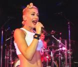 Gwen Stefani en plein show, à l'occasion du réveillon du jour de l'an donné par Roman Abramovich dans sa villa de Saint-Barthelemy, le 31 décembre 2009.