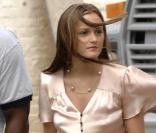 Leighton sur le tournage de Gossip Girl, le 25 août 2008 à New York 