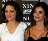 Marion Cotillard et Penélope Cruz, à l'occasion de l'avant-première italienne de Nine, à Rome, le 13 janvier 2010.