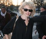 Kylie Minogue lors de son passage à Paris en février