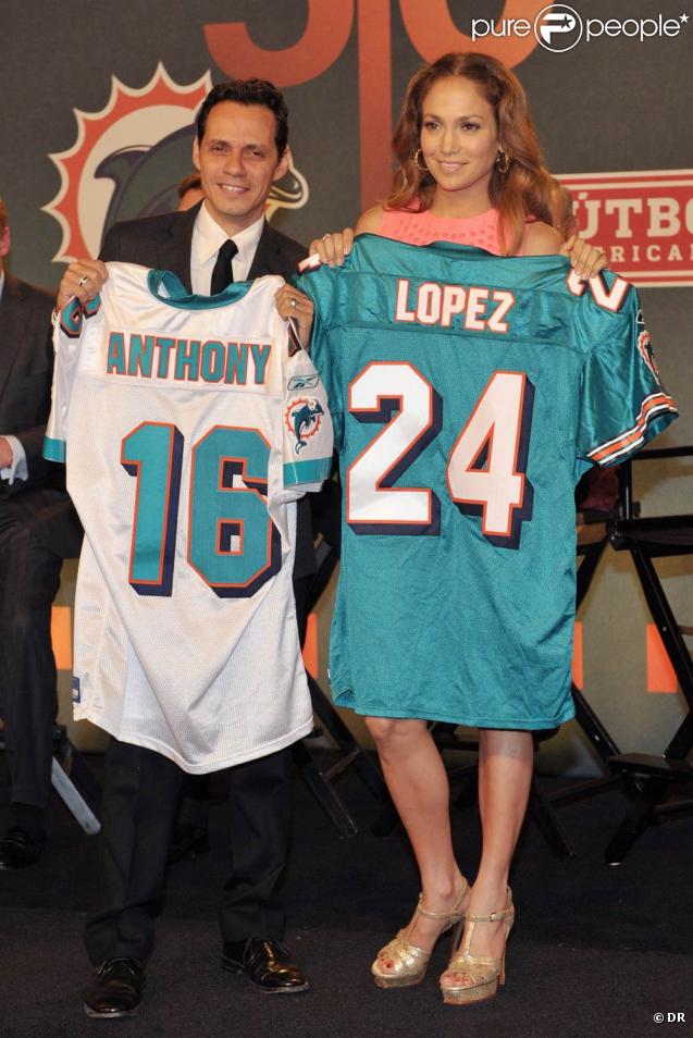 Quand Marc Anthony prend des parts dans une équipe de football américain, il peut compter sur sa Jennifer Lopez pour jouer les supportrices ! Les Dauphins ont de la chance... 
