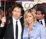 David Duchovny et Tea Leooni ont traversé bien des épreuves, mais sont toujours l\'un des plus jolis couples d\'Hollywood. Remise des Golden Globes à Los Angeles, le 17 janvier 2010 !
