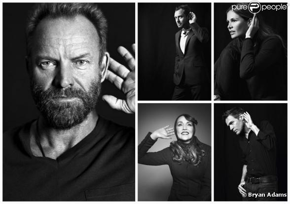 Sting photographié par Bryan Adams pour Hear The World