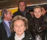 Betrand Delanoë, Michel Leeb, Lorie et Bernadette Chirac à l'inauguration du Train Expo Pièces Jaunes à la Gare du Nord le 20 Janvier 2010