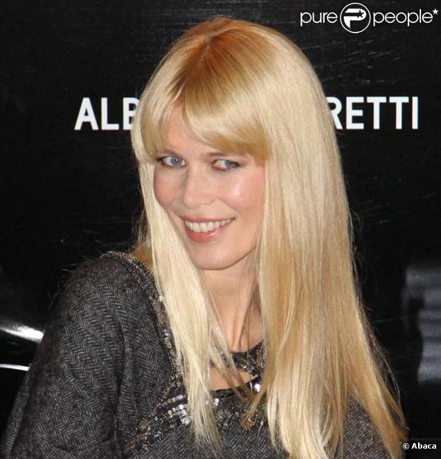 Le top model allemand Claudia Schiffer 