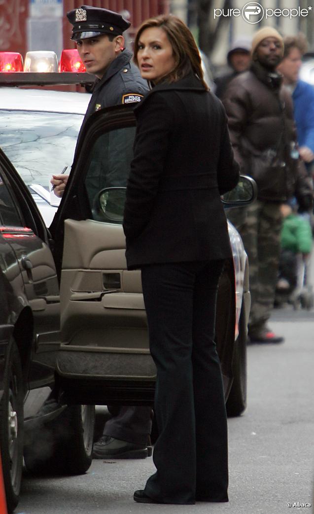 Mariska Hargitay sur le tournage de 