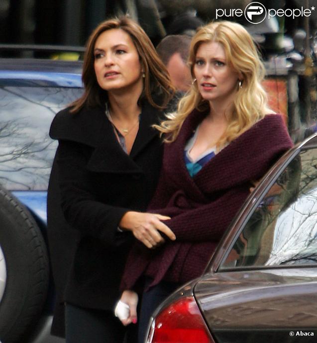 Mariska Hargitay sur le tournage de 