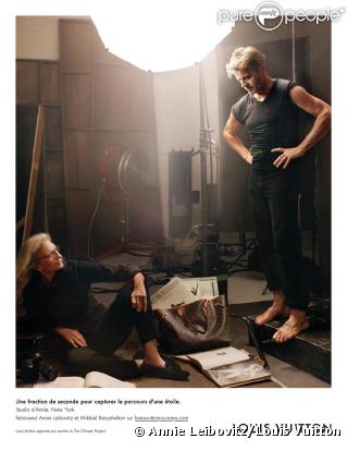 Annie Leibovitz et Mikhail Barychnikov pour Louis Vuitton 