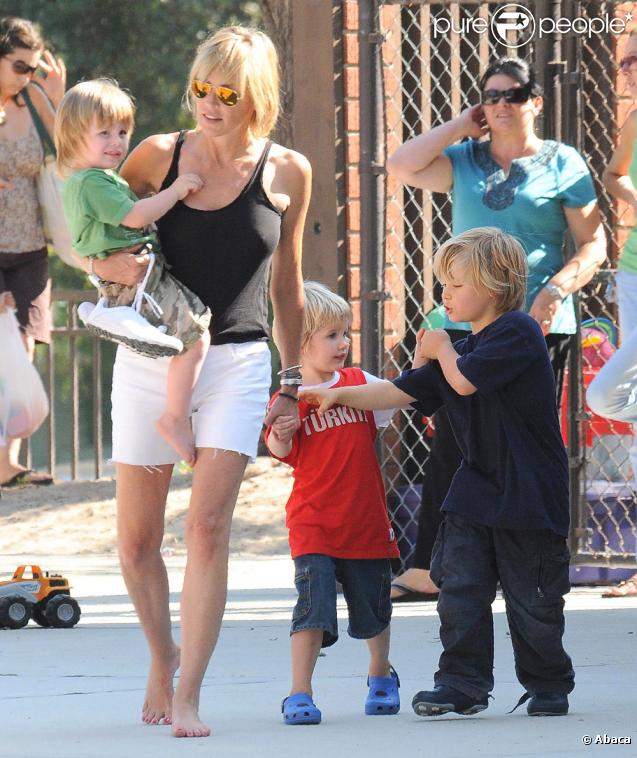 Sharon Stone et ses enfants 