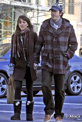 David Schwimmer et sa fiancée, Zoe Buckman, à New York, janvier 2010 !