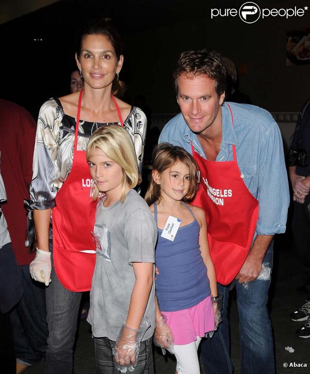Cindy Crawford, Rande Gerber et leurs enfants, Presley et Kaya Jordan, le 23 novembre 2008 !