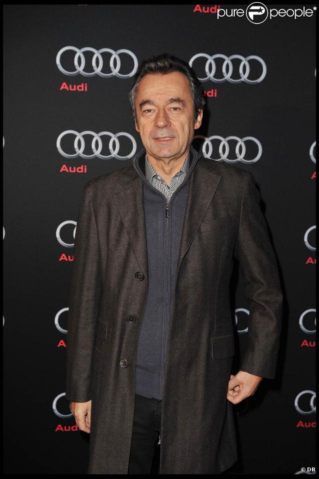 Michel Denisot, à l'occasion de la grande soirée de lancement de l'Audi A8 qui s'est tenue à l'Olympia, à Paris, le 2 février 2010.