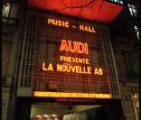 La grande soirée de lancement de l'Audi A8 qui s'est tenue à l'Olympia, à Paris, le 2 février 2010.