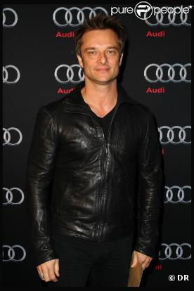 David Hallyday, à l'occasion de la grande soirée de lancement de l'Audi A8 qui s'est tenue à l'Olympia, à Paris, le 2 février 2010.