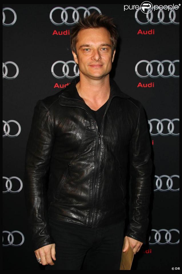 David Hallyday, à l'occasion de la grande soirée de lancement de l'Audi A8 qui s'est tenue à l'Olympia, à Paris, le 2 février 2010.
