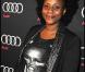 Aline Afanoukoé, à l'occasion de la grande soirée de lancement de l'Audi A8 qui s'est tenue à l'Olympia, à Paris, le 2 février 2010.
