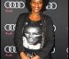 Aline Afanoukoé, à l'occasion de la grande soirée de lancement de l'Audi A8 qui s'est tenue à l'Olympia, à Paris, le 2 février 2010.