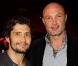 Bixente Lizarazu et Frank Leboeuf, à l'occasion de la grande soirée de lancement de l'Audi A8 qui s'est tenue à l'Olympia, à Paris, le 2 février 2010.