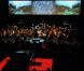 L'orchestre symphonique du Bau House, à l'occasion de la grande soirée de lancement de l'Audi A8 qui s'est tenue à l'Olympia, à Paris, le 2 février 2010.