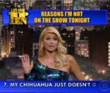 Paris Hilton liste les 10 raisons pour lesquelles elle n'est pas invitée au  David Letterman Show ... Vous avez dit blonde ? L'autodérision, elle connait bien !
