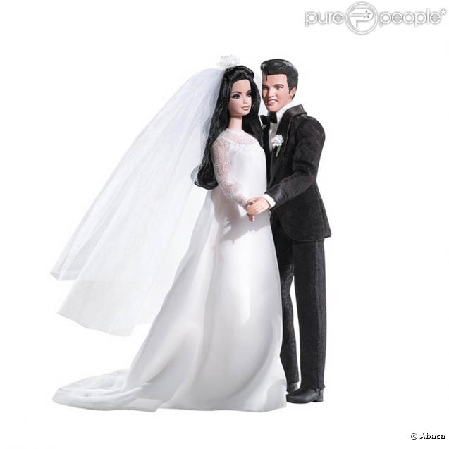 Elvis Presley et Priscilla immortalisés par Mattel. Un couple légèrement plus bruns que Barbie et Ken mais tout aussi glamour !  