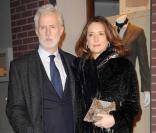 John Slattery et Talia Balsam à l'inauguration de la nouvelle boutique Hermès Homme, le 9 février 2010. New York City