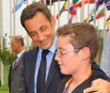 Nicolas Sarkozy et son fils Louis 
