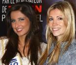 Malika Ménard et Alexandra Rosenfeld, à l'occasion de l'avant-première de  From Paris with Love  qui s'est tenue à l'UGC Normandie, sur les Champs-Elysées, à Paris, le 11 février 2010.