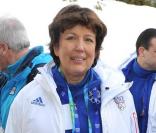Roselyne Bachelot, aux J.O. de Vancouver, le 14 février 2010.