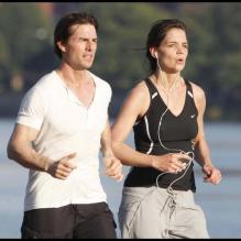 Pour Tom Cruise et Katie Holmes, le footing c'est une affaire de couple ! <br />
